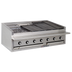 Thumbnail image #1 for Bakers Pride Dante Series L-60RS-R 60-Inch Countertop Gas Radiant Charbroiler with Round Rod Top Grate
