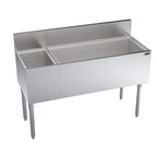 Thumbnail image #1 for Krowne Royal Series KR19-M48R-10 48-Inch Underbar Combination Ice Bin with Right-Side 110-lb Bin, 6-Bottle Storage & 10-Circuit Cold Plate