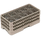 Thumbnail image #1 for Vollrath Traex® HR1C1CCA Half-Size 10-Compartment Stemware Dishwasher Rack with Extenders, Beige Co-Polymer Plastic Case of 2