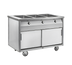 Thumbnail image #1 for Randell HTD-5S 72-Inch Mobile Electric Hot Food Table with 5 Sealed Wells and Open Cabinet Base