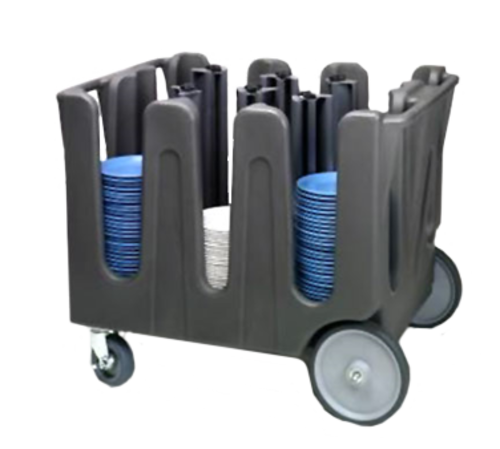 Product image #1 for Traex Adjustable Dish Caddy, 4-Stack, for 11-5/8" to 12-1/2" Round Plates, Gray