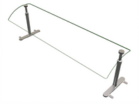 Hatco Flav-R-Shield Portable Single-Sided Self-Service Food Shield with Adjustable 60 Inch x 14 Inch Acrylic Panel