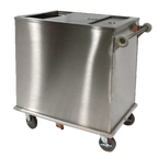Thumbnail image #1 for Dinex DXPICE3 Mobile Stainless Steel Ice Caddy with Sliding Cover, 200-Lb Capacity