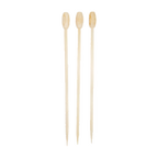 Thumbnail image #1 for Town Equipment 51608T/CS White Tiki-Shaped Wooden Ball Picks, 25 Count per Pack