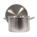 Thumbnail image #1 for Vollrath Optio™ 3905 22-Quart Induction-Ready Stainless Steel Sauce Pot with Domed Cover Case of 2