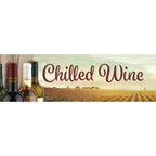 Thumbnail image #1 for Beverage Air 409-419C-149 Vineyard Chilled Wine Sign/Menu for MMR27 Merchandiser