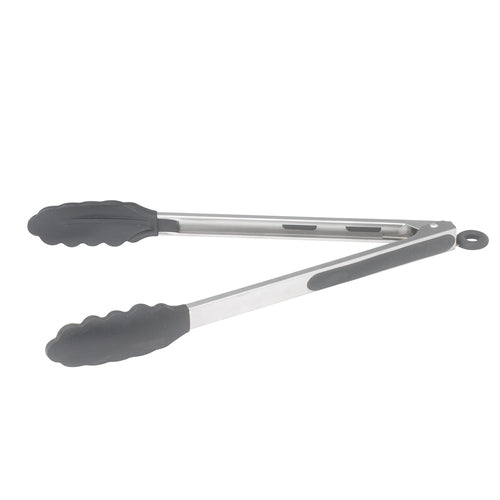 Product image #1 for Winco 12-Inch Stainless Steel Non-Scratch Silicone Grip Locking Utility Tongs