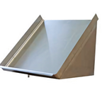 Thumbnail image #1 for Serv-Ware SR21-CWP 21-Inch Wall-Mounted Slanted Rack Shelf, 304 Stainless Steel, 18-Gauge