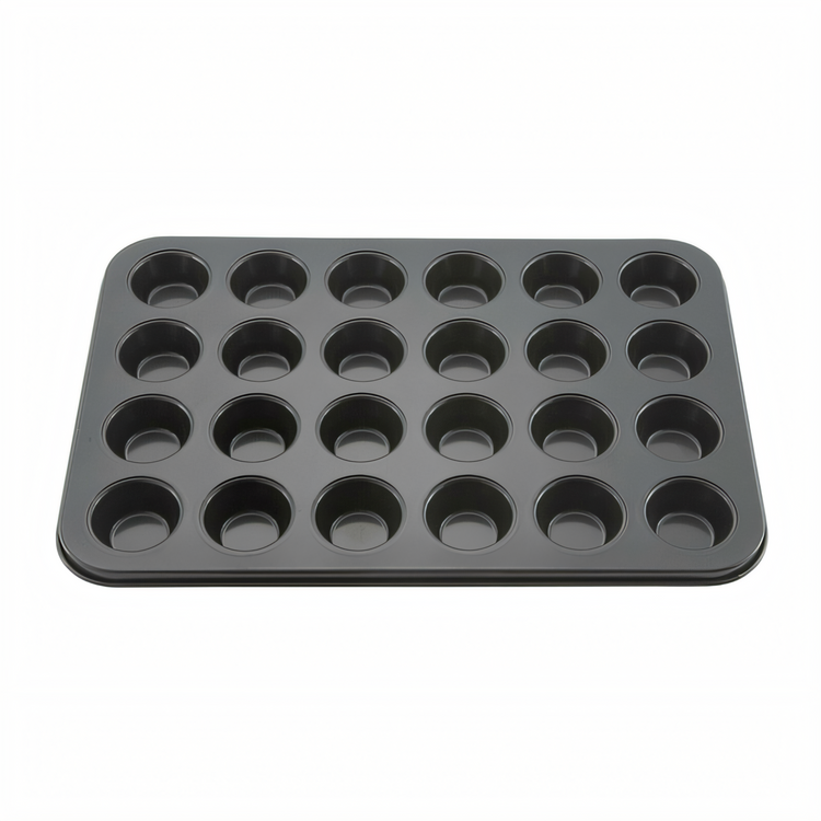 Product image #1 for Winco 24-Cup Mini Muffin Pan, Rectangular, Non-Stick Carbon Steel