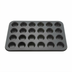 Thumbnail image #1 for Winco 24-Cup Mini Muffin Pan, Rectangular, Non-Stick Carbon Steel