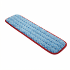 Thumbnail image #1 for Rubbermaid Commercial Products Hygen FGQ41000RD00 18-Inch Red Microfiber Room Wet Mop Head, Head Only Case of 12