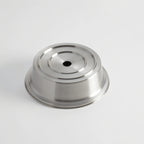 Thumbnail image #1 for American Metalcraft PC0825S Round Stainless Steel Plate Cover with Finger Hole, Fits 8-1/16 to 8-1/4 Inch Plates Case of 24