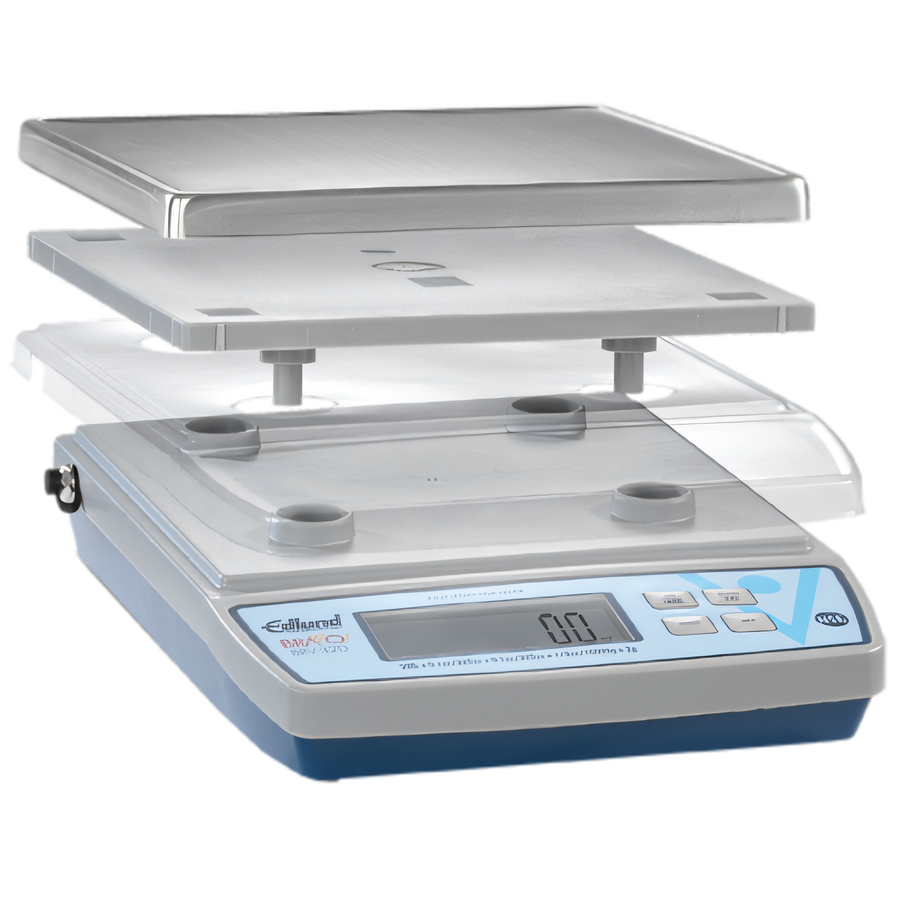 Product image #1 for Edlund BRAVO! BRV-320 20 lb Electronic Portion Scale with 7-Inch Square Stainless Steel Platform
