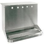 Thumbnail image #1 for Micro Matic USA SB520 22-Inch Underbar Draft Beer Dispenser Shell, Glycol-Cooled, 5 Faucet Holes, Brushed Stainless Steel