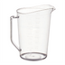 Thumbnail image #1 for Winco 4 Qt Clear Polycarbonate Measuring Cup with Raised Graduation Markings