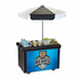Thumbnail image #1 for Cambro Camcruiser® Black Polyethylene Vending Food Cart with 1 Full-Size Pan Well and 60-Inch Umbrella