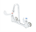 Thumbnail image #1 for T&S Brass Wall Mount Pantry Faucet with 8-Inch Centers and Gooseneck Spout
