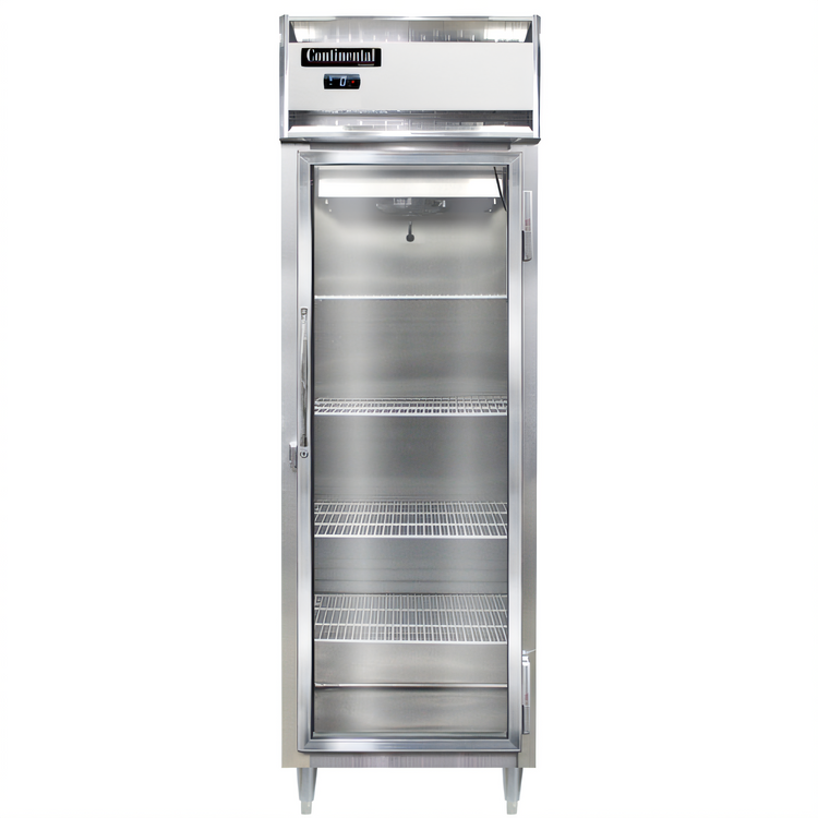 Product image #1 for Continental Refrigerator Designer Line D1FNSSGD One-Section Reach-In Glass Door Freezer