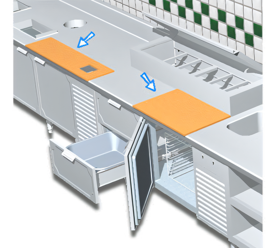 Product image #1 for La Rosa Refrigeration L-90136-C Serving Counters
