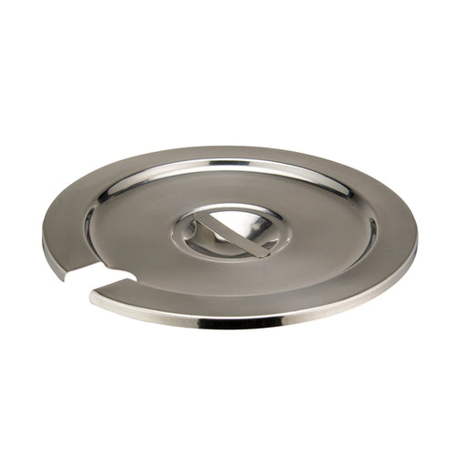 Product image #1 for Winco 7 Qt Notched/Slotted Stainless Steel Inset Cover, Mirror Finish