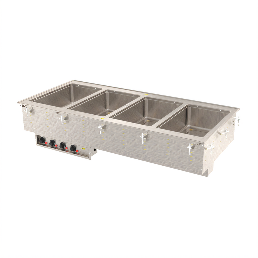 Product image #1 for Vollrath 4-Well Drop-In Electric Hot Food Well with Thermostatic Controls, 12 x 20-Inch Insulated Marine-Grade Wells, 208V