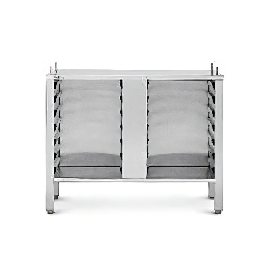 Product image #1 for Convotherm Stainless Steel Oven Stand, Closed on Three Sides, with 14 Pairs of Shelf Rails for C4 6.10 and 10.10