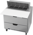 Thumbnail image #1 for Beverage Air SPED36HC-08C-2 One-Section Stainless Steel Sandwich Prep Table with Drawers, 36