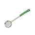 Thumbnail image #1 for American Metalcraft 4 oz Perforated Stainless Steel Portion Control Serving Spoon with Green Bakelite Handle