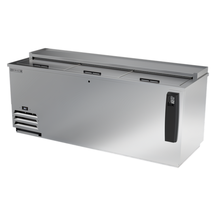 Product image #1 for Beverage-Air 80-Inch Flat Top Bottle Cooler with 3 Sliding Lids, 24.1 Cu. Ft.
