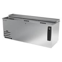 Beverage-Air 80-Inch Flat Top Bottle Cooler with 3 Sliding Lids, 24.1 Cu. Ft.