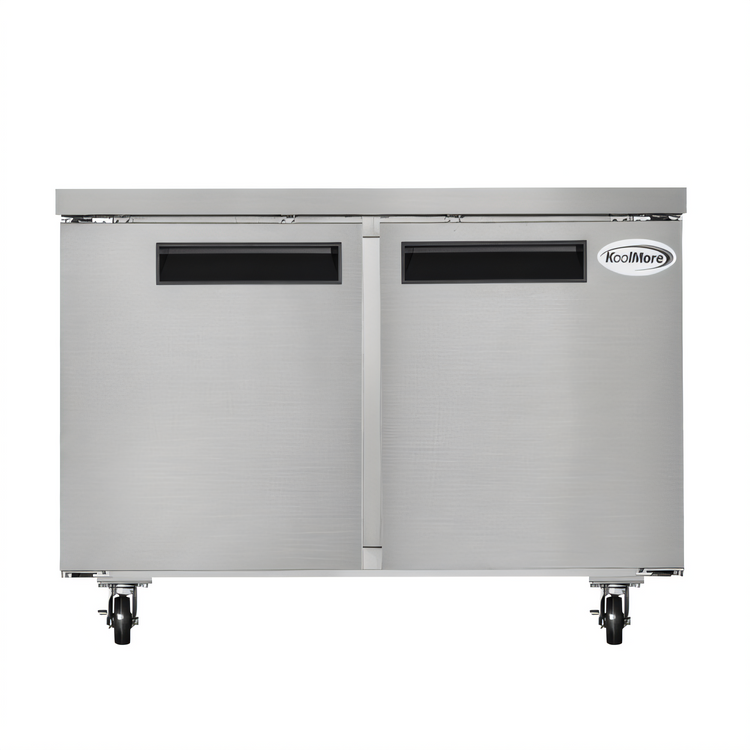 Product image #1 for Koolmore 48-Inch Two-Door Undercounter Freezer, Stainless Steel