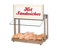 Hatco Glo-Ray® Single Horizontal Shelf Countertop Display Warmer with Heated Base and Infrared Top Heat