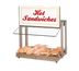 Thumbnail image #1 for Hatco Glo-Ray® Single Horizontal Shelf Countertop Display Warmer with Heated Base and Infrared Top Heat