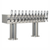 Thumbnail image #1 for Micro Matic Double Pedestal Countertop Draft Beer Tower, 12 Faucets, Glycol-Cooled, Polished Stainless Steel