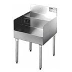 Thumbnail image #1 for Eagle Group 2200 Series MA6-22 18-Inch Modular Underbar Blender Station Add-On, Double Step-Down, 304 Stainless Steel, Duplex GFCI Receptacle