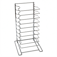 American Metalcraft Oversized Countertop Pizza Pan Rack, 10 Shelves, Fits 16