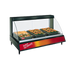 Thumbnail image #1 for Hatco Glo-Ray Designer Countertop Heated Display Case, Single Shelf, 3-Pan, Curved Glass