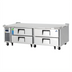 Thumbnail image #1 for Everest Refrigeration Two-Section Chef Base Refrigerator with 4 Drawers, 72-3/8 Inch Wide, Self-Contained Side-Mounted Refrigeration