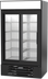 Thumbnail image #1 for Beverage-Air MarketMax 2-Section Black Sliding Glass Door Reach-In Refrigerated Merchandiser, 35.4 Cu. Ft.