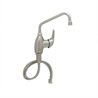 EverSteel Stainless Steel Single-Hole Deck Mount Single Lever Manual Faucet with 8-Inch Swing Nozzle