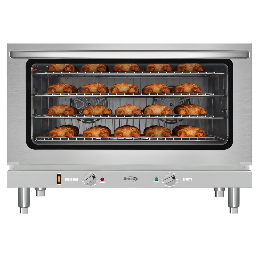 Product image #1 for KoolMore 32-Inch Commercial Countertop Electric Convection Oven for Full-Size Pans, 208/240V, Stainless Steel