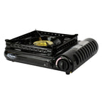 Thumbnail image #1 for Sterno 50182 Portable Countertop Butane Stove, 15,000 BTU, Wind Guard, Piezo Ignition with Safety Lock