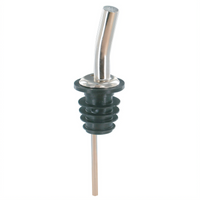 Spill-Stop Stainless Steel Screen Liquor Pourer, No Collar