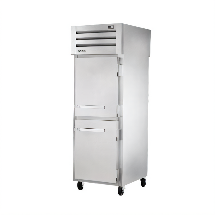 Product image #1 for True SPEC SERIES Pass-Through Heated Holding Cabinet, 1-Section, Solid Half Front and Rear Doors, Stainless Steel