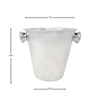 Thumbnail image #1 for Omcan USA 80834 Wine Bucket, 4-Quart, Stainless Steel, Non-Insulated, Knob Handles Case of 6