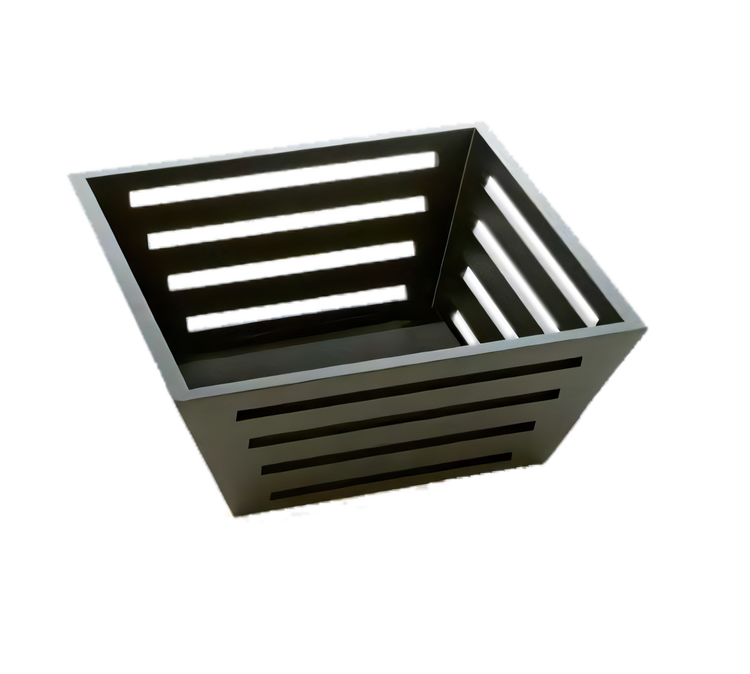Product image #1 for American Metalcraft 9-1/2 Inch Square Tapered Birch Bread Basket