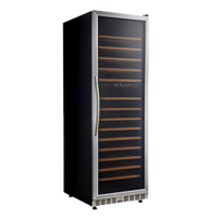 Eurodib Urban Style Dual-Zone Reach-In Wine Cabinet, 154-Bottle Capacity