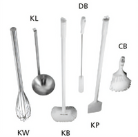 Cleveland Range 6-Piece Kettle Accessory Kit with Paddle, Whip, Brushes, and Ladle