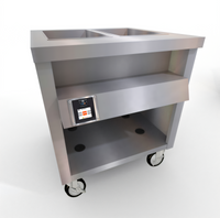 Thurmaduke TWHF-32 Ganged Waterless Well, Mobile, 2-Pan Capacity