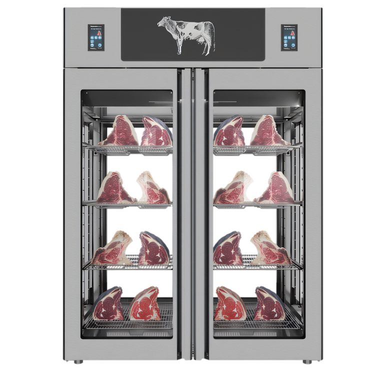Product image #1 for Trento Stagionello Dry Age 3.0 Twin Dry Aging Cabinet with Humidity Management, 4-Glass View, 49.5 Cu. Ft.